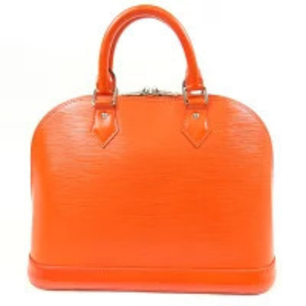 Louis Vuitton Handbag Leather Epi Orange Alma Orange